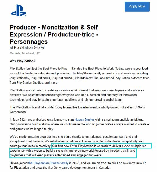 黑人女主多人射击游戏《Fairgame》或为3A游戏:索尼招聘现端倪(图1) 黑人女主多人射击游戏《Fairgame》或为3A游戏:索尼招聘现端倪(图1)