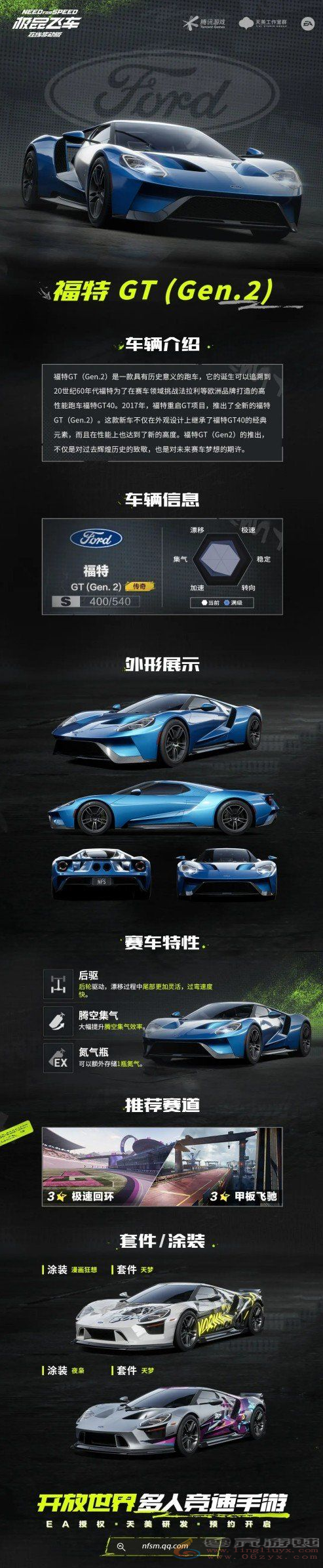 极品飞车集结福特GT豪车图鉴 赛车特性一览(图1) 极品飞车集结福特GT豪车图鉴 赛车特性一览(图1)