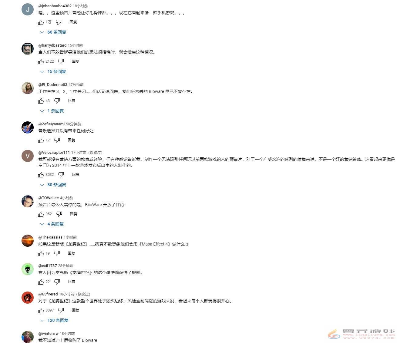 迪士尼收购了BioWare？《龙腾世纪：影障守护者》首个预告遭差评轰炸(图5)