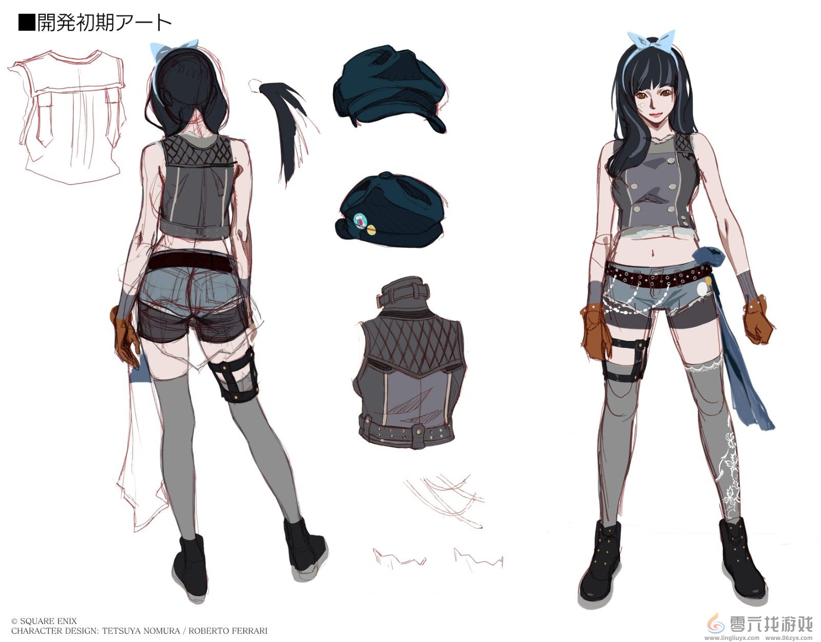 《最终幻想7：重制版》凯莉早期概念图 很撩人哟(图2)