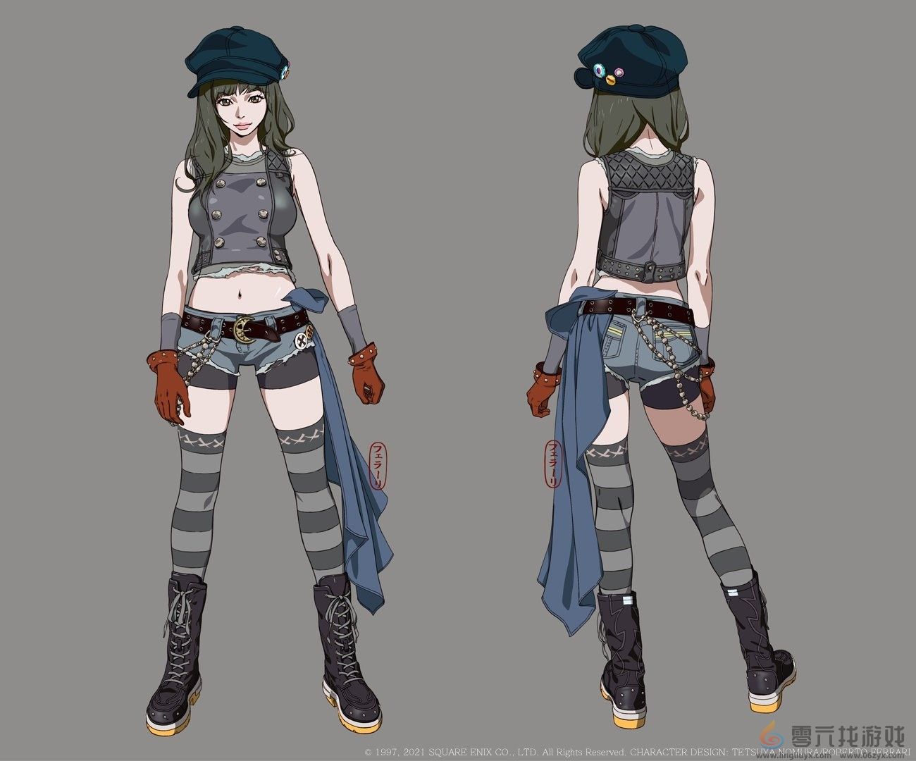 《最终幻想7：重制版》凯莉早期概念图 很撩人哟(图3)