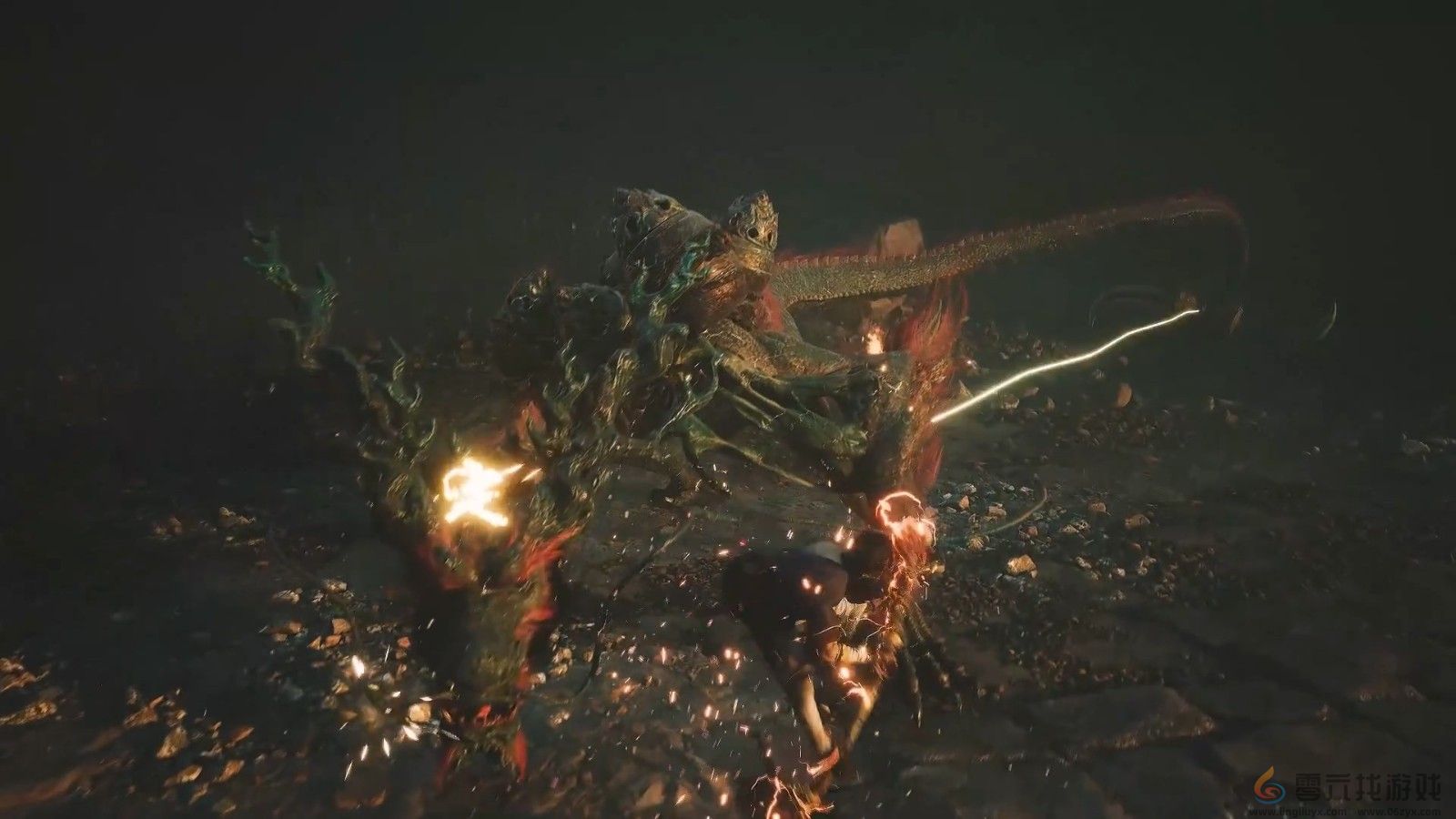 《黑神话：悟空》隐藏Boss“赤髯龙”战斗演示(图4)