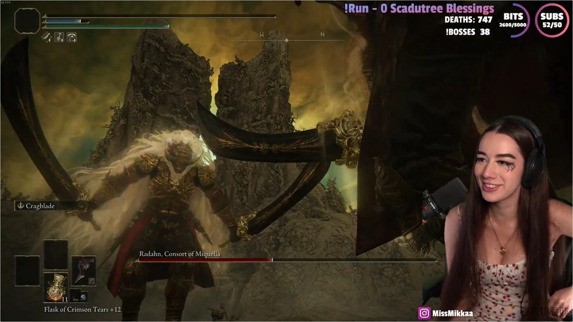 嫌“黄金树幽影”难度不够？主播遇BUG关底出现两位拉塔恩(图1)