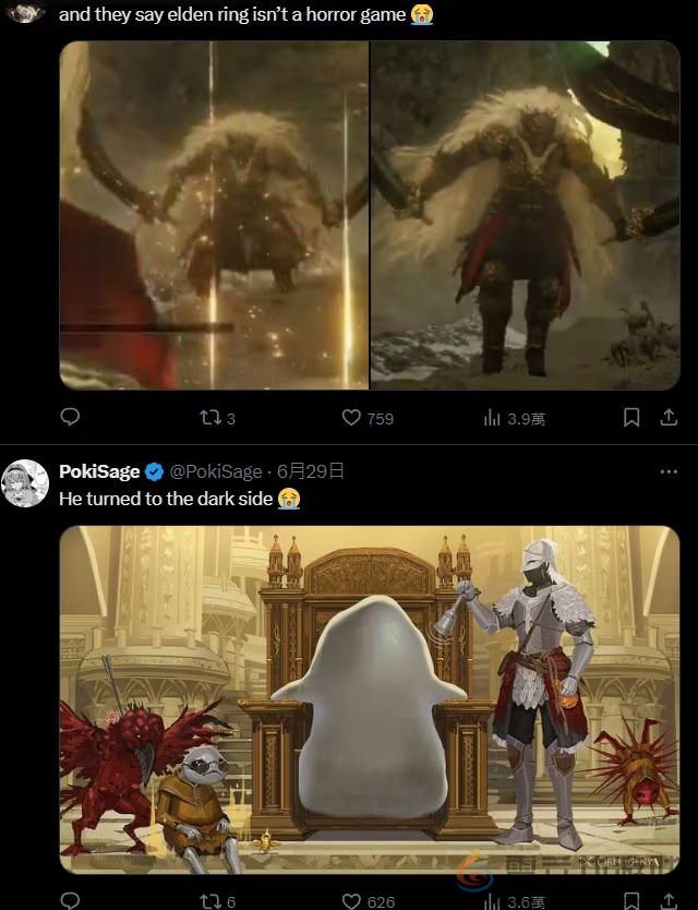 嫌“黄金树幽影”难度不够？主播遇BUG关底出现两位拉塔恩(图3)