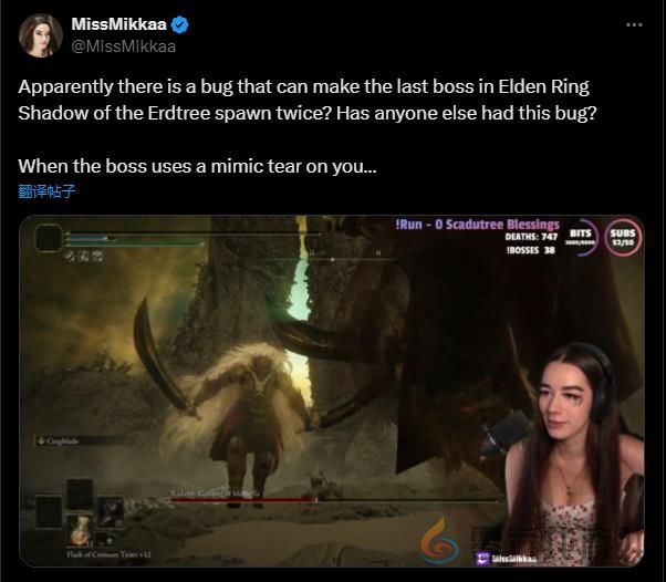 嫌“黄金树幽影”难度不够？主播遇BUG关底出现两位拉塔恩(图2)