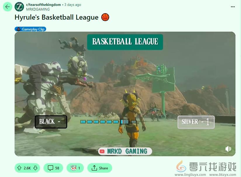 《塞尔达传说：王国之泪》玩家又整新花样 诱导莫力布林参加“海拉鲁篮球联赛”(图2)