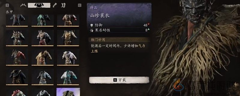 黑神话：悟空山珍蓑衣的效果(图1)