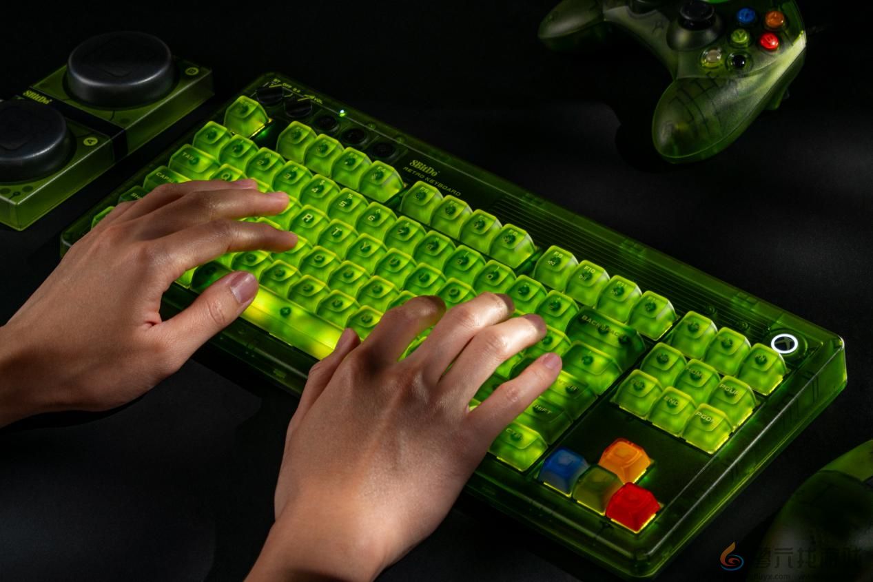 八位堂Retro系列绿透键鼠套装震撼首发！(图3)