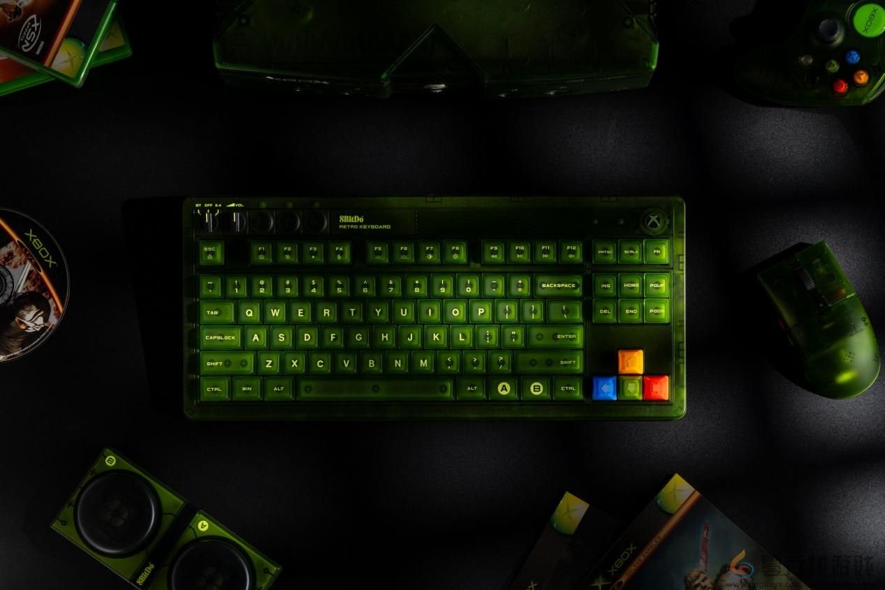 八位堂Retro系列绿透键鼠套装震撼首发！(图6)
