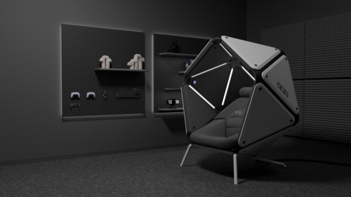 专注沉浸式娱乐设备的品牌XEO亮相2025CES，带来8K超轻头显和沉浸声娱乐座舱(图8)