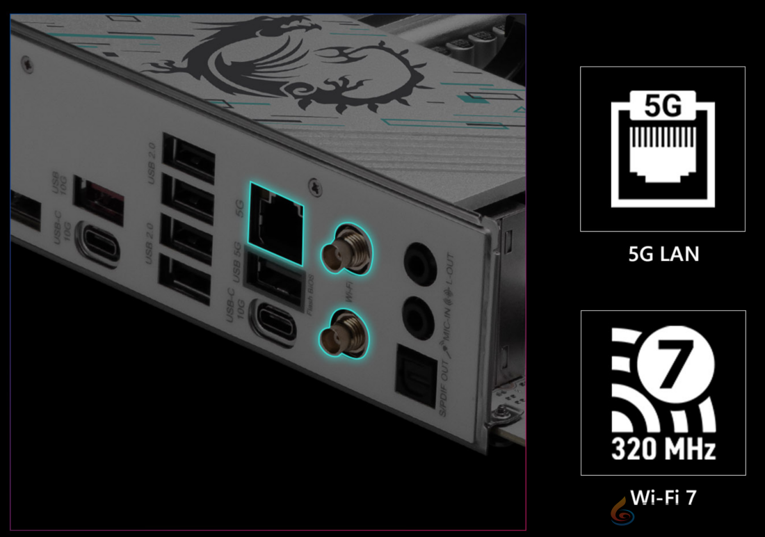 微星B850 GAMING PLUS WIFI PZ背插主板上市，畅享AM5平台(图6)