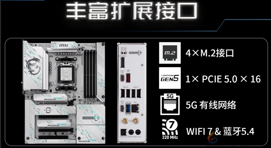 微星B850 GAMING PLUS WIFI PZ背插主板上市，畅享AM5平台(图7)