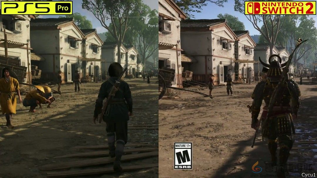 《刺客信条：影》PS5 Pro和Switch 2画面对比(图5)