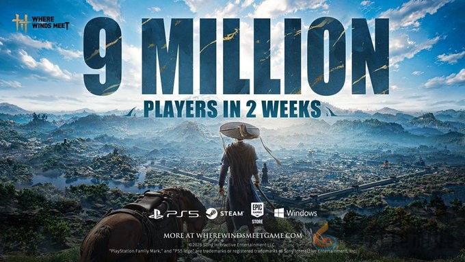 《燕云十六声》两周内达九百万玩家！位居畅销榜第五(图1)