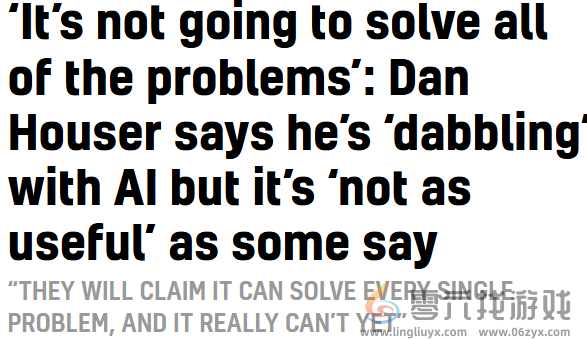 R星前联合创始人：AI之于游戏开发还没有人们想象那么给力(图2)
